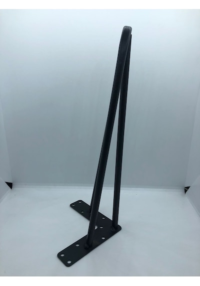 METAL,3 MİL 32*12*12 CM  SİYAH,SEHPA,PUF ,MOBİLYA AYAĞI ( 4 ADET)