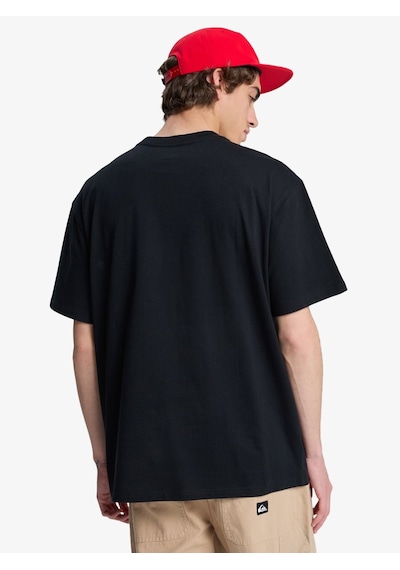 Quiksilver Quıksılver Dna Clıcker Erkek Anthracite - Solid T-shırt Eqyzt08207-11783 Siyah