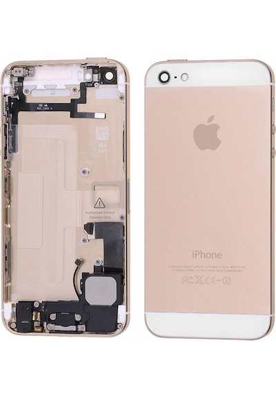 Apple Uyumlu iPhone 5G Kasa Kapak Dolu - Gold