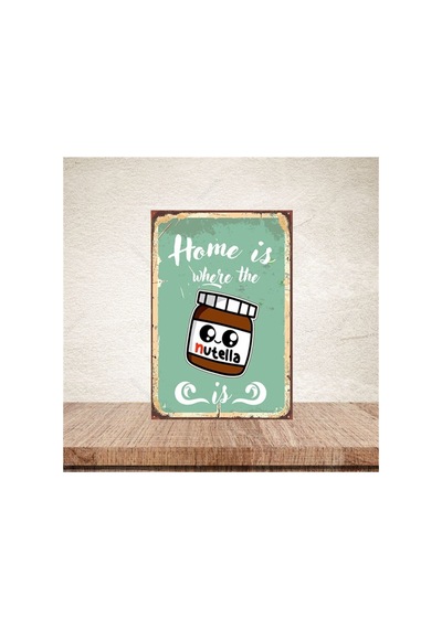 Nutella 20-30 Cm Retro Ahşap Poster Çok Renkli - 743297623 Çok Renkli