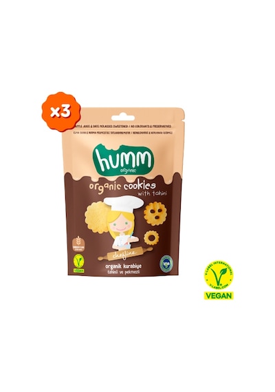 Organik Tahinli Ve Pekmezli Vegan Kurabiye - 3 Adet 165 G