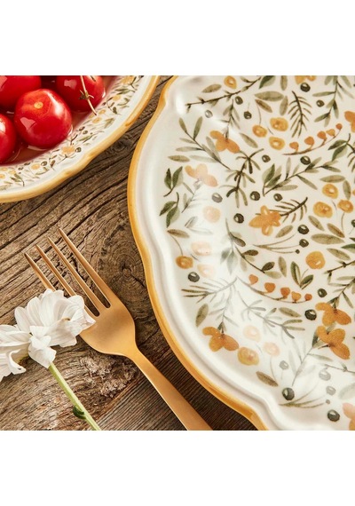 Tr Loren Stoneware 26 Parça 6 Kişilik Kahvaltı Takımı Sarı Diğer
