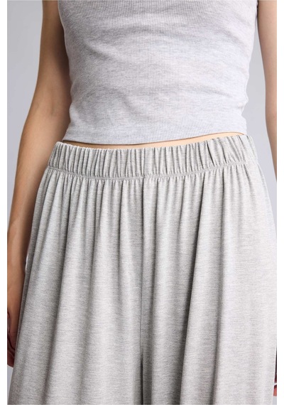 Defacto Regular Fit Elastik Bel Gri Melanj Eşofman Altı I0698ax26augr93 Gri-gr93