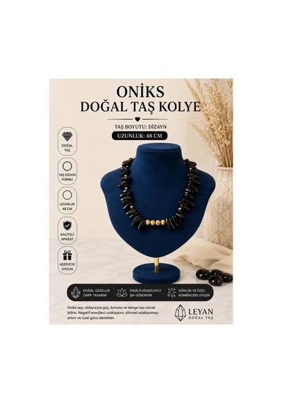 Leyan Doğaltaş Siyah Oniks Doğal Taş Kolye 48 Cm Altın Renk Hematit Detaylı El Yapımı Tasarım Kolye Boncuk Sevgiliye Hediye Siyah Siyah Leyan Doğaltaş Siyah Oniks Doğal Taş Kolye 48 Cm Altın Renk Hematit Detaylı El Yapımı Tasarım Kolye Boncuk Sevgiliye Hediye Siyah Siyah
