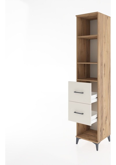 Hyperion Dolap 3 Raflı 2 Çekmeceli 44x44x221 Çam-aytaşı Çam
