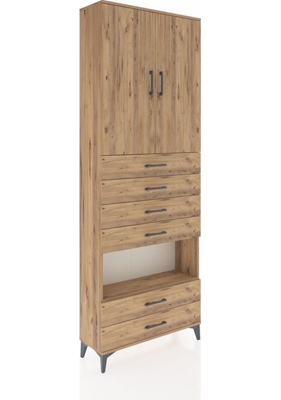 Arges Dolap 4 Raflı 6 Çekmeceli 2 Kapaklı 88x30x243 Çam-çam Atlas Çam Arges Dolap 4 Raflı 6 Çekmeceli 2 Kapaklı 88x30x243 Çam-çam Atlas Çam