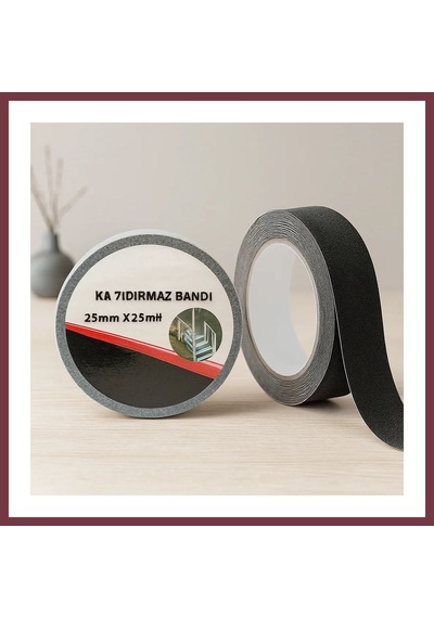 Storeşahin Kaydırmaz Bant 25mm X 25m Siyah Shn0720