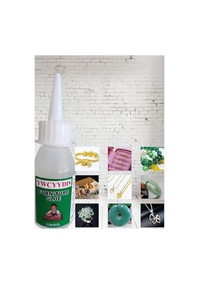 Yıwu El Sanatları, Porselen, Cam, Takı Ve Daha Fazlası İçin Şeffaf Reçine Katkılı Yapıştırıcı 50 Ml