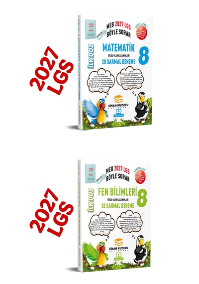 2027 8.sınıf Lgs Matematik İlk Doz Deneme Ve Fen Bilimleri İlk Doz Deneme 2'li Seti