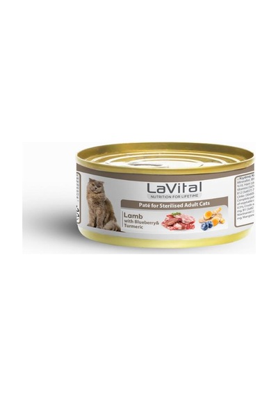 Lavital Kuzu Etli Ve Yabanmersinli Yetişkin Kedi Konservesi 85 Gr