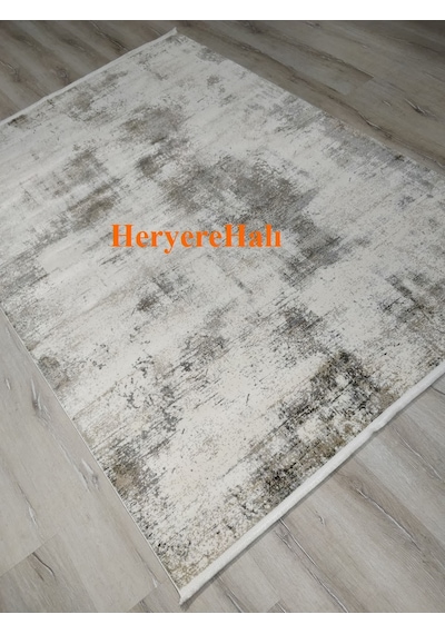 Eko Halı Passage Plz 01 Krem Vızon Sık Dokuma İnce Halı