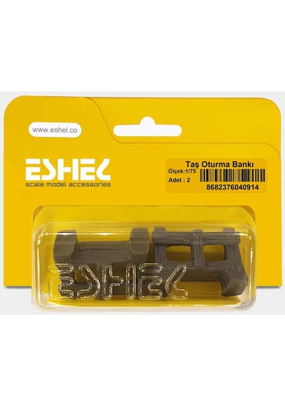 Taş Oturma Bankı 1/75 2'li