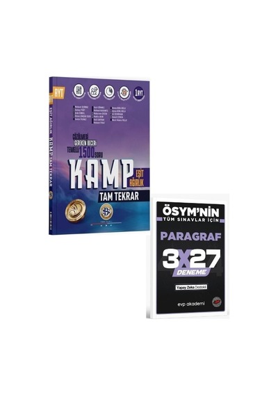 Bilgisarmal 2027 Ayt Eşit Ağırlık Tam Tekrar Kamp+ Evp Akademi Paragraf