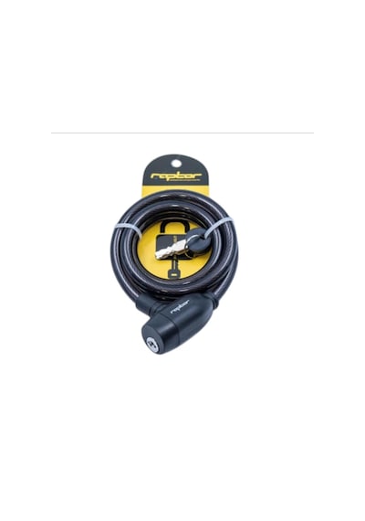 Raptor Bisiklet Anahtarlı Kilit 120cm - 12mm Kalınlık