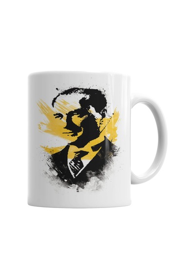 Mustafa Kemal Atatürk Kupa Bardak Porselen No34802 Karışık