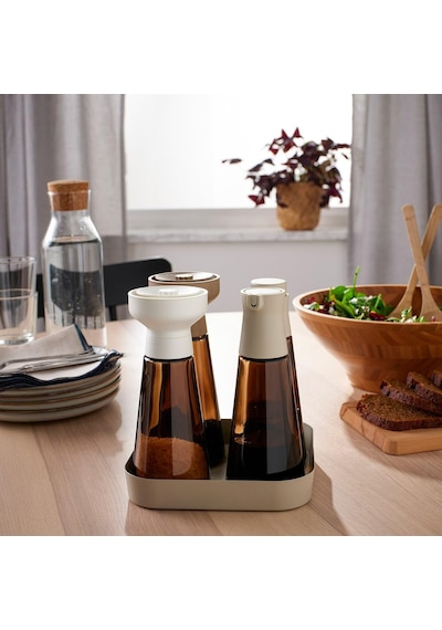 Baharat Öğütücü, Cam-kahverengi, 19 Cm, 2 Parça Genel