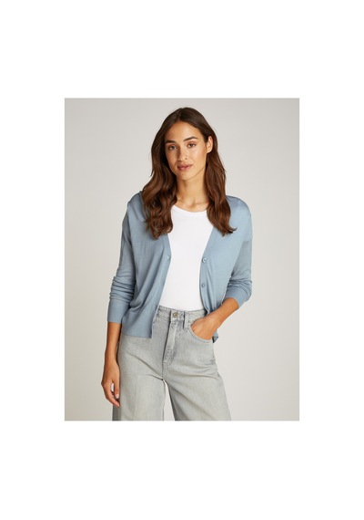 Calvin Klein Bisiklet Yaka Standart Düz Mavi Kazak Kadın K20k207935caz Mavi