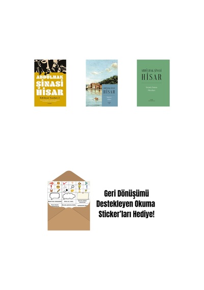 Edebiyat Yazıları 2 + Boğaziçi Yalıları Kitap Boy + Geçmiş Zaman Fıkraları Ciltli + Okuma Sticker'ları