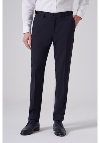 Morven Erkek Lacivert Slim Fit Tokalı Pantolon 26mc003017200 Lacivert