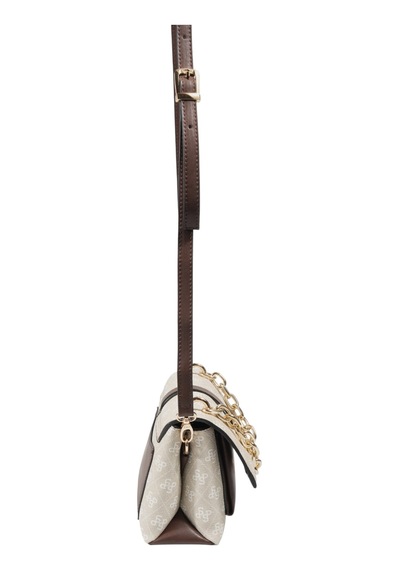 Silver Polo Sp1148 Kadın Çapraz Çanta Monogram Taş-kahve