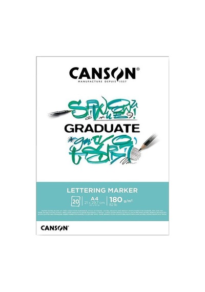 Canson Geaduate Lettering Marker Pad 180g 20 Yaprak A4