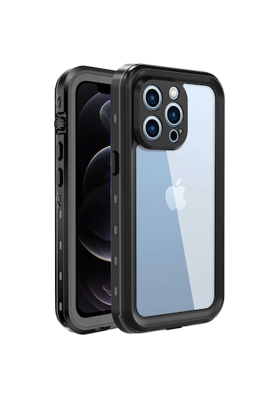 Microsonic Apple Uyumlu iPhone 12 Pro Kılıf Waterproof 360 Full Body Protective
