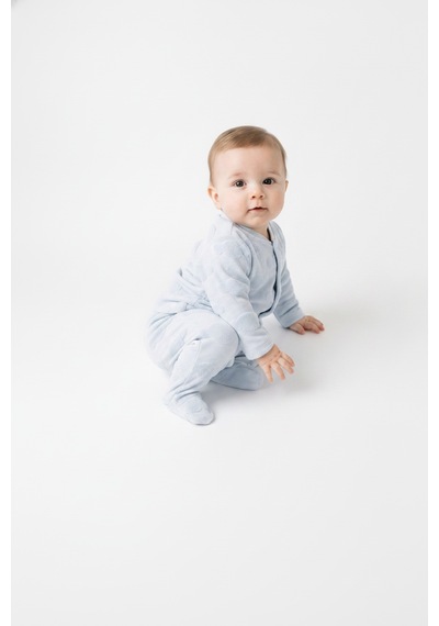 Tiffany Baby & Kids Puffy Cloudy Tasarımlı Patikli 2li Takım mavi