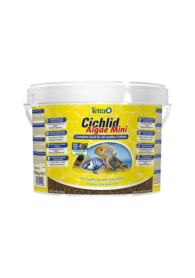 Tetra Cichlid Algae Mini Ciklet Balık Yemi 3.9kg 10 Litre