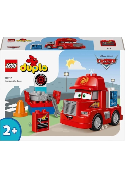 LEGO® DUPLO® Disney ve Pixar Arabalar Mack Yarışta 10417 2+ Eğitici Oyuncak Yapım Seti - 14 Parça