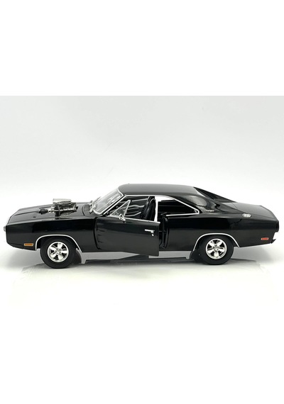 1:18 Ölçek Greenlight 1970 Dodge Charger With Blown Engine Diecast Metal Minyatür Model Araba 25cm