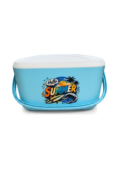 20 Lt Buzzy Retro Buzluk Termos 1179 Cooler Box -401 Açık Mavi