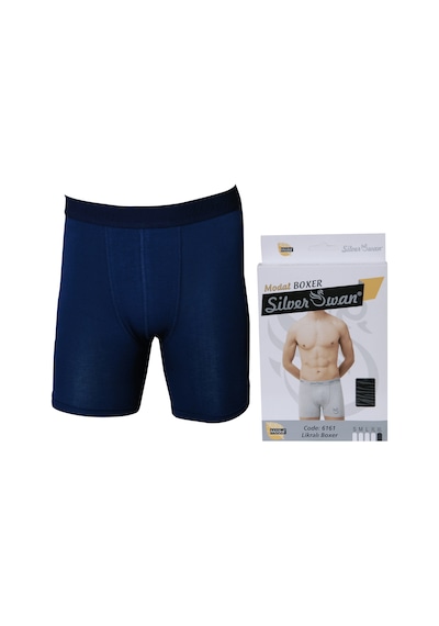 Silver Swan Modal Kumaş Lacivert Lüx Kutulu Boxer Lacivert Silver Swan Modal Kumaş Lacivert Lüx Kutulu Boxer Lacivert