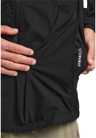 Jack Wolfskin A63775-6000 Prelight Stride Jkt M Erkek Spor Ceket Siyah