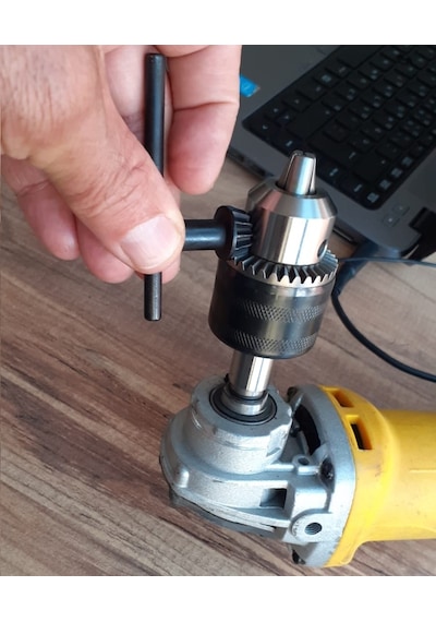 Taşlama Motorunu Mandrene Cevirici Kaplinli Anahtarlı Metal Mand