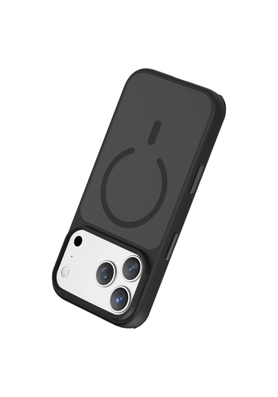 Joko - 466 - Apple iPhone Uyumlu 18 Pro Megane Magsafe Kapak - Csmo-tex - - Siyah Sıyah
