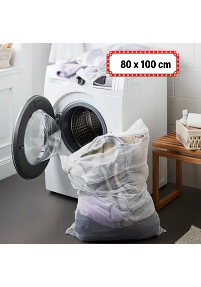 Büro Ev Ofis Yazlık Hijyeni İçin 80x100cm Maksi File Hassas Çamaşır Perde Yıkama Torbası Diğer