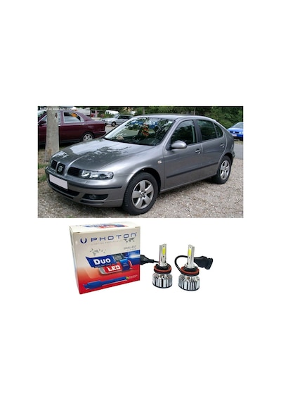 Seat Leon Mk1 Uzun Far Ampulü H1 Duo Yeni Seri Beyaz 1999-2005