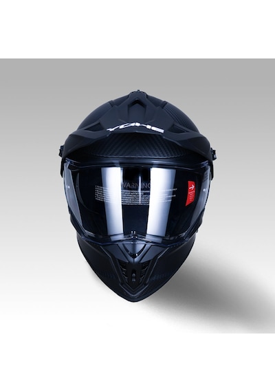 Yohe FG601 Çift Vizör Full Face Motosiklet Kaskı Mat Siyah
