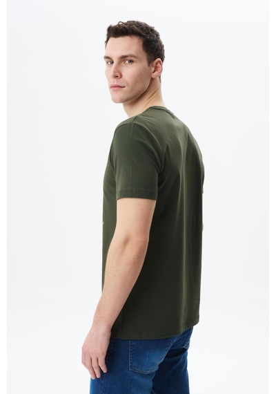 AR-MA Arma Erkek Regular Fit Baskılı Süprem Bisiklet Yaka Tişört Y29344453502 Haki