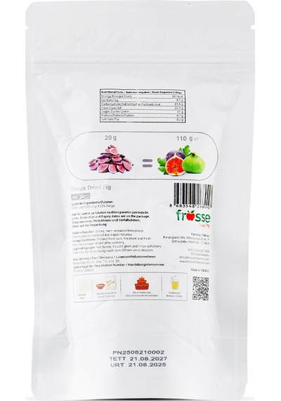 Freeze Dry Kurutulmuş Mor İncir 110 Gr 110 G