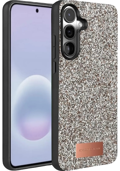 Onegif Samsung Galaxy A57 5g Bright Simli Kapak - Gümüş