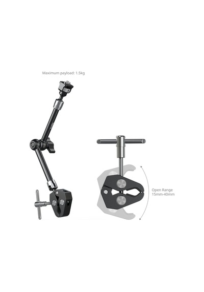 Smallrig 5311 Yengeç Şekilli Kelepçeli Sihirli Kol 11''