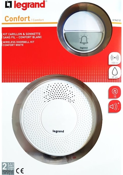 Legrand 094252 Comfort Kablosuz Zil 100 Metre Menzil
