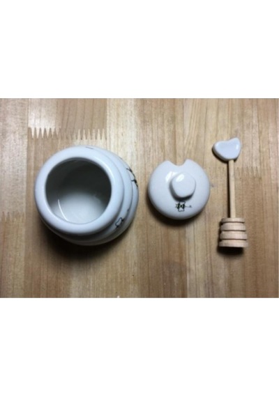Bal Kaşıklı Seramik Kap Bnc Ap-10273 - Arıcılık