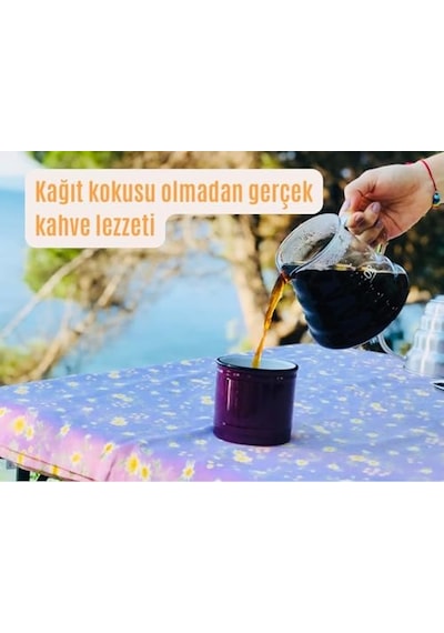 5 Adet Yıkanabilir, Kumaş Kahve Filtresi No:4 Ağartılmamış%100 Ham Pamuk, Organik, Ekolojik Filtre No:4 No:4. Diğer
