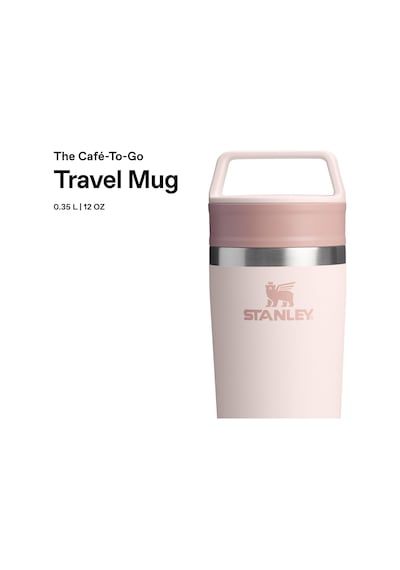 Café-to-go Termos Bardak 0.35 Litre - Pembe Kuvars Rose Quartz Paslanmaz Çelik Çok Renkli