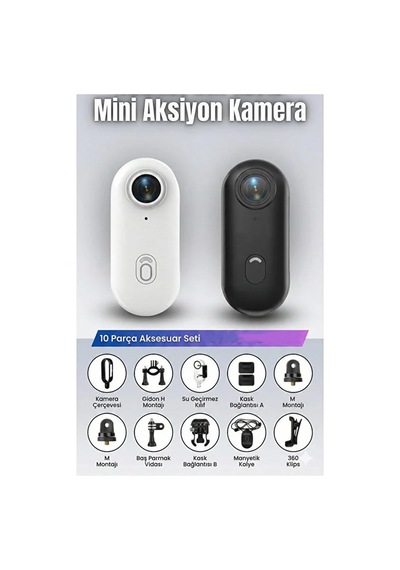Coverzone Göğüse Takılabilir Mıknatıslı Kolyeli 1080p Mini Geniş Açı Aksiyon Kamera / Hafif Ve Kompakt Tasarı