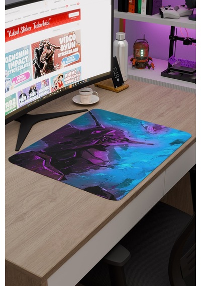 Neon Genesis Evangelion Dikişli Kauçuk Oyuncu Mousepad V1 - 48x40 Xl Gaming Mouse Pad