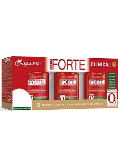 Zigavus Forte Ultra Clinical Kuru Saçlar için Şampuan 3 x 300 ML