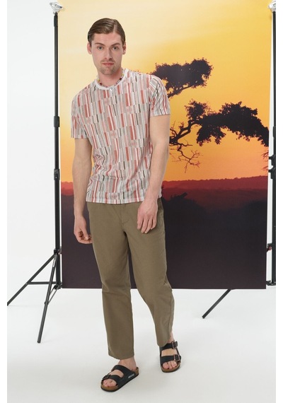 LOFT Regular Fit Erkek Tshirt K.kol Lf2031910 Q1.v1 Taş